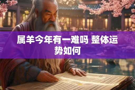 属羊今年有一难吗 整体运势如何