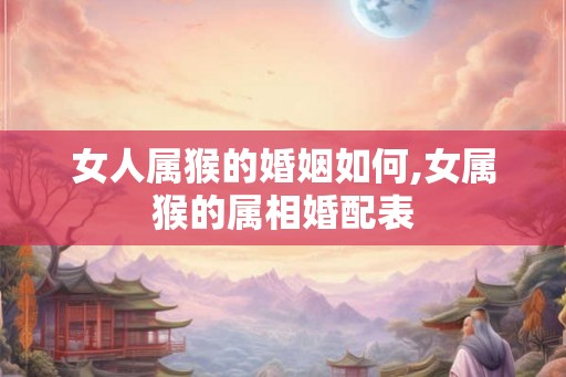 女人属猴的婚姻如何,女属猴的属相婚配表