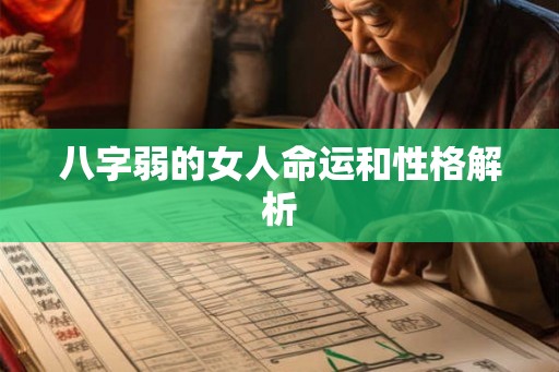 八字弱的女人命运和性格解析