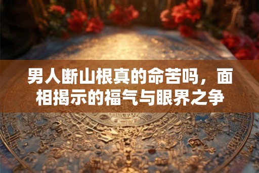 男人断山根真的命苦吗，面相揭示的福气与眼界之争