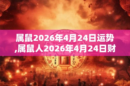 属鼠2026年4月24日运势,属鼠人2026年4月24日财运,生肖鼠2026年4月24日运势