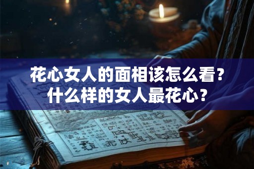 花心女人的面相该怎么看？什么样的女人最花心？