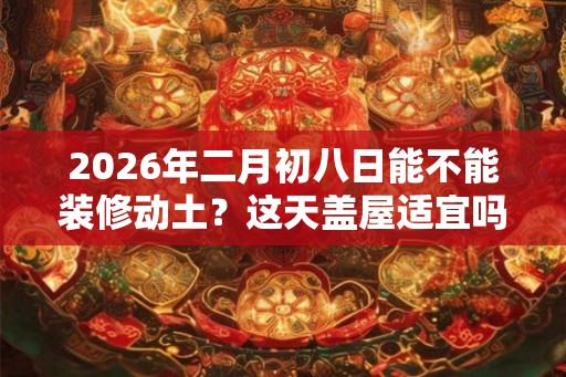 2026年二月初八日能不能装修动土？这天盖屋适宜吗