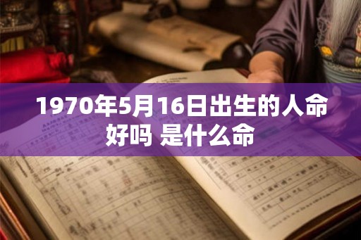 1970年5月16日出生的人命好吗 是什么命