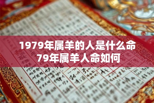 1979年属羊的人是什么命 79年属羊人命如何