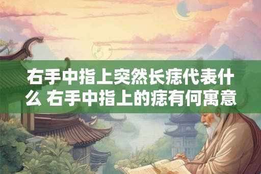 右手中指上突然长痣代表什么 右手中指上的痣有何寓意
