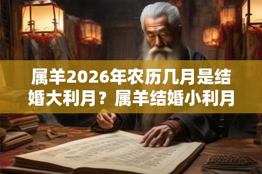 属羊2026年农历几月是结婚大利月？属羊结婚小利月是几月？