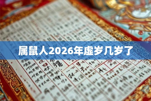 属鼠人2026年虚岁几岁了