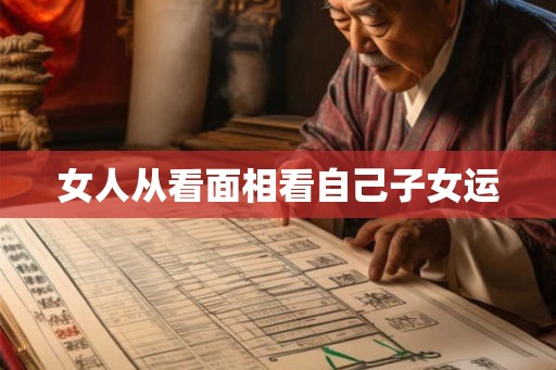 女人从看面相看自己子女运