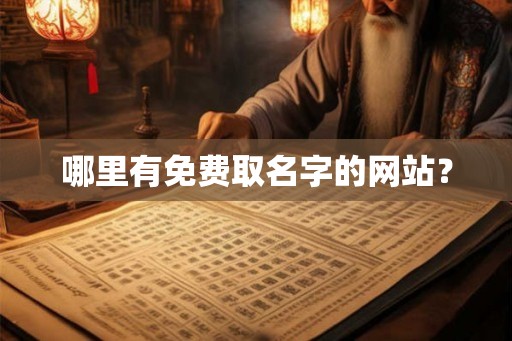 哪里有免费取名字的网站? 哪里有免费取名字的网站?