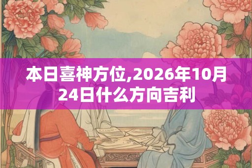 本日喜神方位,2026年10月24日什么方向吉利 本日喜神方位,2026年10月24日什么方向吉利