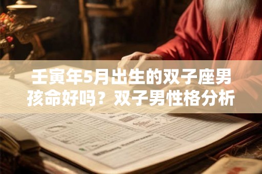 壬寅年5月出生的双子座男孩命好吗？双子男性格分析