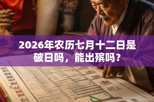 2026年农历七月十二日是破日吗,能出殡吗? 2026年农历七月十二日是破日吗,能出殡吗?