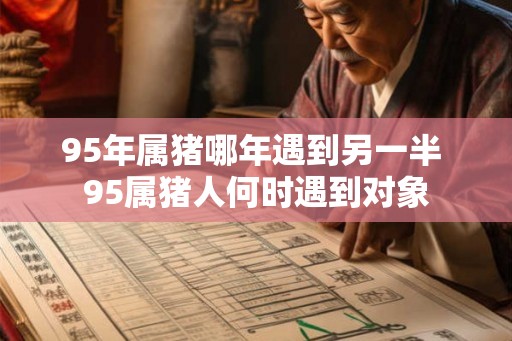 95年属猪哪年遇到另一半 95属猪人何时遇到对象 95年属猪哪年遇到另一半 95属猪人何时遇到对象