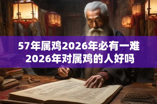 57年属鸡2026年必有一难 2026年对属鸡的人好吗 57年属鸡2026年必有一难 2026年对属鸡的人好吗