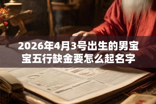 2026年4月3号出生的男宝宝五行缺金要怎么起名字