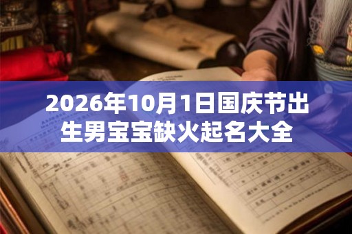 2026年10月1日国庆节出生男宝宝缺火起名大全