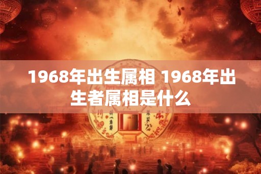 1968年出生属相 1968年出生者属相是什么