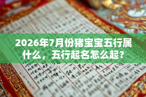 2026年7月份猪宝宝五行属什么，五行起名怎么起？
