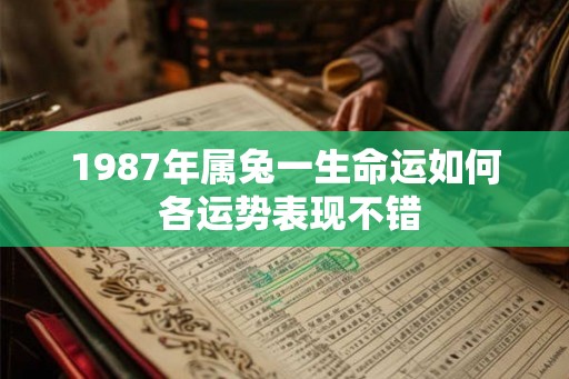 1987年属兔一生命运如何 各运势表现不错