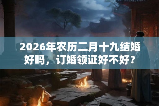 2026年农历二月十九结婚好吗，订婚领证好不好？