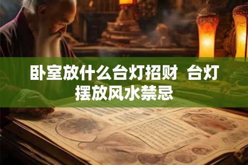 卧室放什么台灯招财  台灯摆放风水禁忌