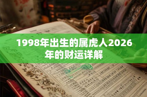 1998年出生的属虎人2026年的财运详解