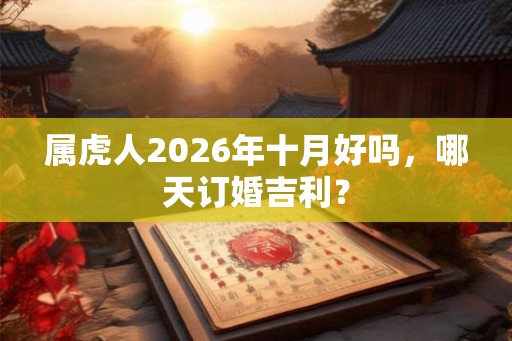 属虎人2026年十月好吗，哪天订婚吉利？