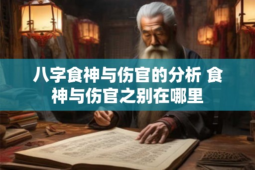 八字食神与伤官的分析 食神与伤官之别在哪里 八字食神与伤官的分析 食神与伤官之别在哪里