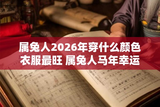 属兔人2026年穿什么颜色衣服最旺 属兔人马年幸运色是什么