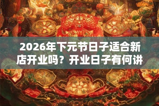 2026年下元节日子适合新店开业吗？开业日子有何讲究？