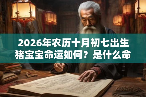 2026年农历十月初七出生猪宝宝命运如何？是什么命？