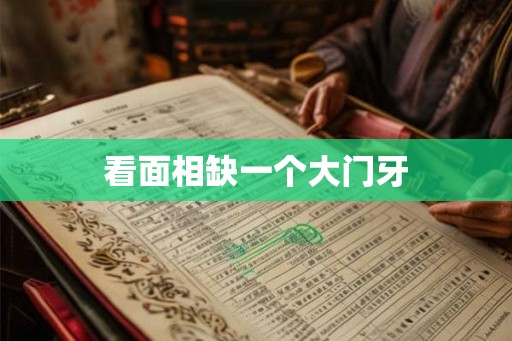 看面相缺一个大门牙 看面相缺一个大门牙