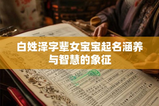 白姓泽字辈女宝宝起名涵养与智慧的象征