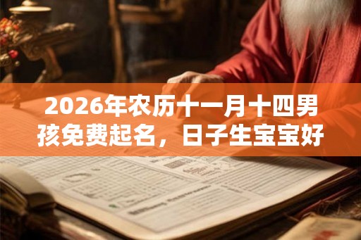2026年农历十一月十四男孩免费起名，日子生宝宝好吗？
