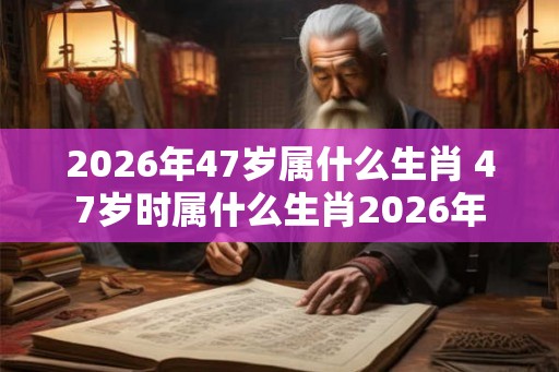 2026年47岁属什么生肖 47岁时属什么生肖2026年