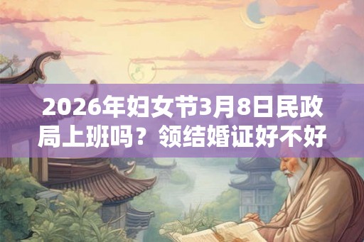 2026年妇女节3月8日民政局上班吗？领结婚证好不好？