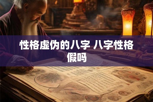 性格虚伪的八字 八字性格假吗