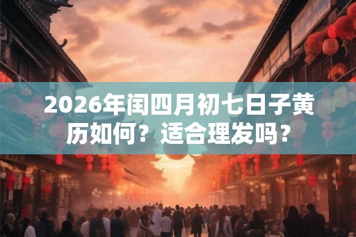 2026年闰四月初七日子黄历如何？适合理发吗？