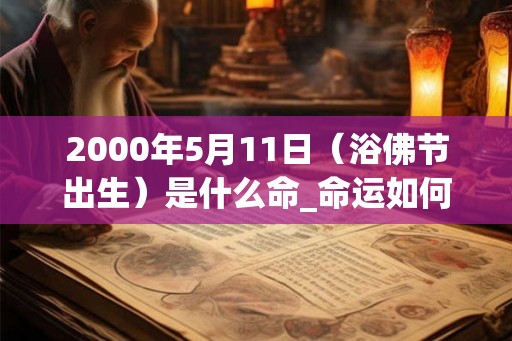 2000年5月11日（浴佛节出生）是什么命_命运如何