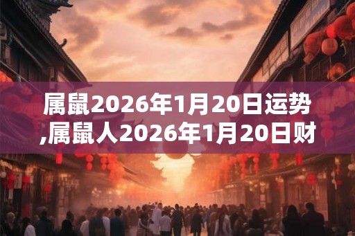 属鼠2026年1月20日运势,属鼠人2026年1月20日财运,生肖鼠2026年1月20日运势