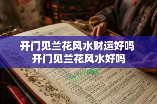 开门见兰花风水财运好吗 开门见兰花风水好吗
