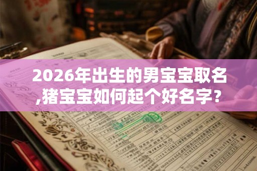 2026年出生的男宝宝取名,猪宝宝如何起个好名字？