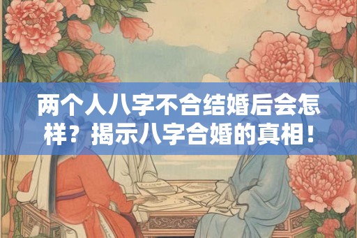 两个人八字不合结婚后会怎样？揭示八字合婚的真相！