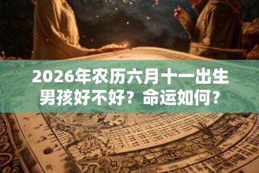 2026年农历六月十一出生男孩好不好？命运如何？
