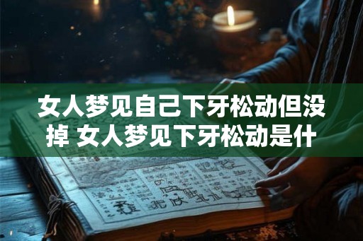 女人梦见自己下牙松动但没掉 女人梦见下牙松动是什么预兆 女人梦见自己下牙松动但没掉 女人梦见下牙松动是什么预兆