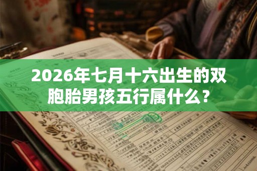 2026年七月十六出生的双胞胎男孩五行属什么? 2026年七月十六出生的双胞胎男孩五行属什么?