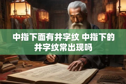 中指下面有井字纹 中指下的井字纹常出现吗