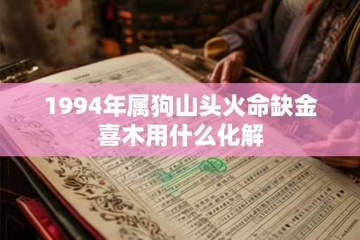 1994年属狗山头火命缺金喜木用什么化解