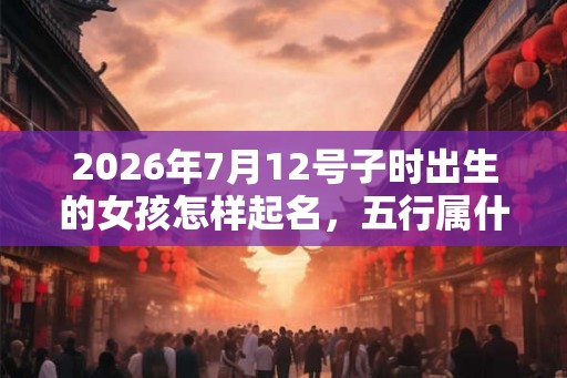 2026年7月12号子时出生的女孩怎样起名,五行属什么 2026年7月12号子时出生的女孩怎样起名,五行属什么